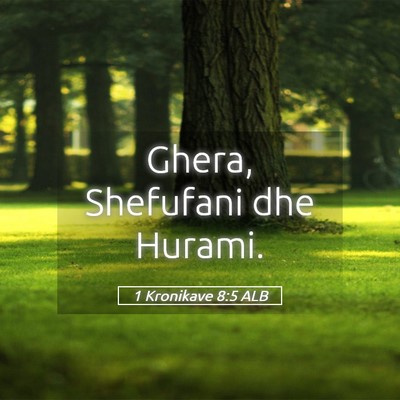 Picture 05 - 1 Kronikave 8:5 ALB - Ghera, Shefufani dhe - Bible Verse Picture