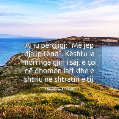 Picture 05 - 1 Mbretërve 17:19 ALB - Ai iu përgjigj: 