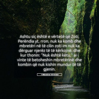 Picture 05 - 1 Mbretërve 18:10 ALB - Ashtu siç është e vërtetë që Zoti, - Bible Verse Picture