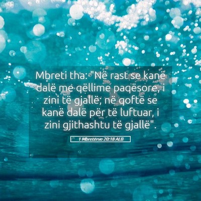 Picture 05 - 1 Mbretërve 20:18 ALB - Mbreti tha: 
