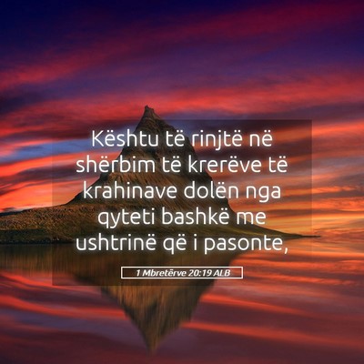 Picture 05 - 1 Mbretërve 20:19 ALB - Kështu të rinjtë në shërbim të krerëve të - Bible Verse Picture
