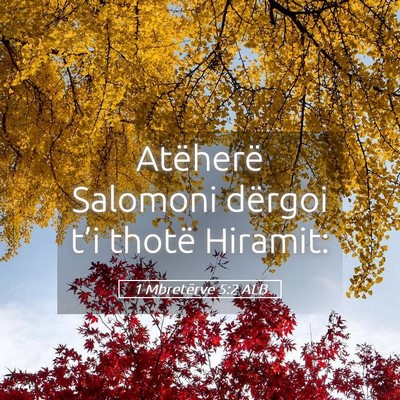 Picture 05 - 1 Mbretërve 5:2 ALB - Atëherë Salomoni dërgoi t’i thotë - Bible Verse Picture