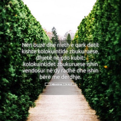 Picture 05 - 1 Mbretërve 7:24 ALB - Nën buzë dhe rreth e qark detit kishte - Bible Verse Picture
