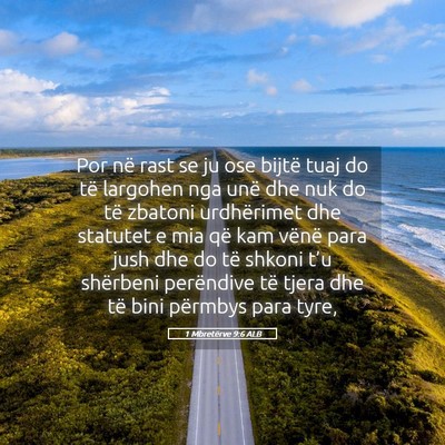 Picture 05 - 1 Mbretërve 9:6 ALB - Por në rast se ju ose bijtë tuaj do të - Bible Verse Picture
