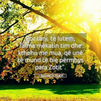 Picture 05 - 1 Samuelit 15:25 ALB - Por tani, të lutem, falma mëkatin tim dhe - Bible Verse Picture