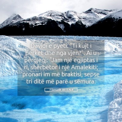 Picture 05 - 1 Samuelit 30:13 ALB - Davidi e pyeti: 