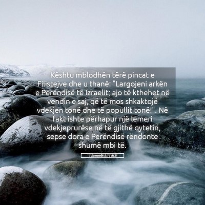 Picture 05 - 1 Samuelit 5:11 ALB - Kështu mblodhën tërë pincat e Filistejve dhe - Bible Verse Picture