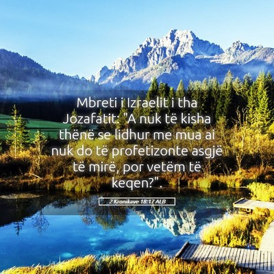 Picture 05 - 2 Kronikave 18:17 ALB - Mbreti i Izraelit i tha Jozafatit: 