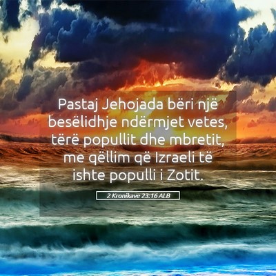 Picture 05 - 2 Kronikave 23:16 ALB - Pastaj Jehojada bëri një besëlidhje ndërmjet - Bible Verse Picture