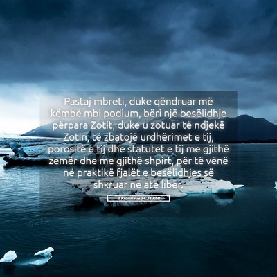 Picture 05 - 2 Kronikave 34:31 ALB - Pastaj mbreti, duke qëndruar më këmbë mbi - Bible Verse Picture