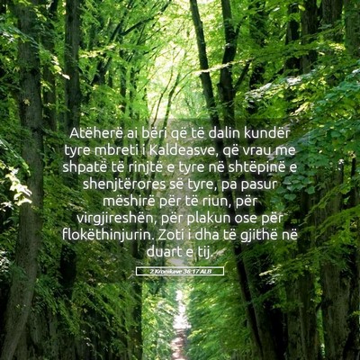 Picture 05 - 2 Kronikave 36:17 ALB - Atëherë ai bëri që të dalin kundër tyre - Bible Verse Picture