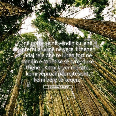 Picture 05 - 2 Kronikave 6:37 ALB - në qoftë se në vendin ku janë internuar - Bible Verse Picture