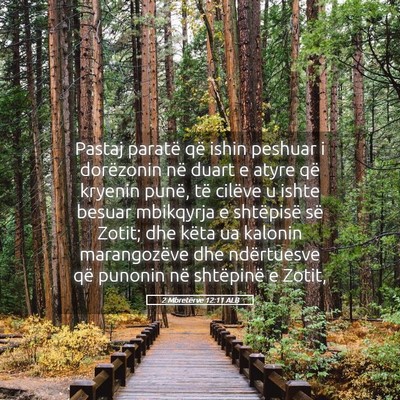 Picture 05 - 2 Mbretërve 12:11 ALB - Pastaj paratë që ishin peshuar i dorëzonin në - Bible Verse Picture
