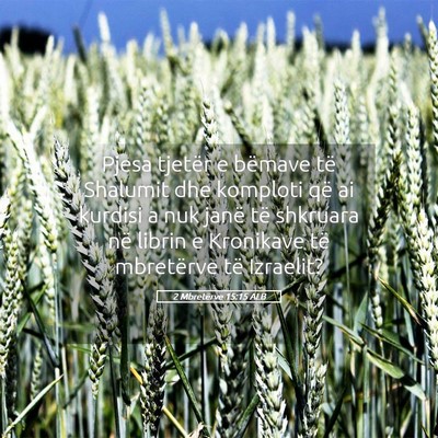 Picture 05 - 2 Mbretërve 15:15 ALB - Pjesa tjetër e bëmave të Shalumit dhe komploti - Bible Verse Picture