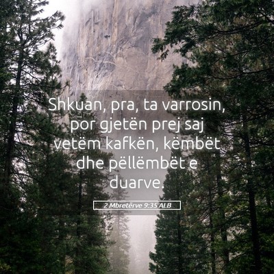 Picture 05 - 2 Mbretërve 9:35 ALB - Shkuan, pra, ta varrosin, por gjetën prej saj - Bible Verse Picture
