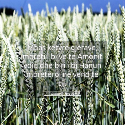 Picture 05 - 2 Samuelit 10:1 ALB - Mbas këtyre gjërave, mbreti i bijve të Amonit - Bible Verse Picture