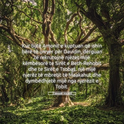 Picture 05 - 2 Samuelit 10:6 ALB - Kur bijtë Amonit e kuptuan që ishin bërë të - Bible Verse Picture