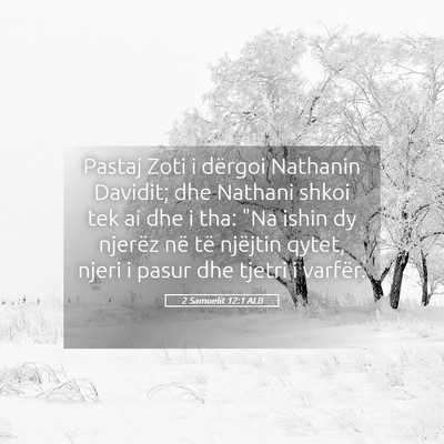 Picture 05 - 2 Samuelit 12:1 ALB - Pastaj Zoti i dërgoi Nathanin Davidit; dhe - Bible Verse Picture