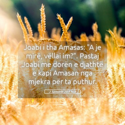 Picture 05 - 2 Samuelit 20:9 ALB - Joabi i tha Amasas: 