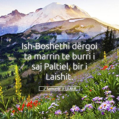 Picture 05 - 2 Samuelit 3:15 ALB - Ish-Boshethi dërgoi ta marrin te burri i saj - Bible Verse Picture