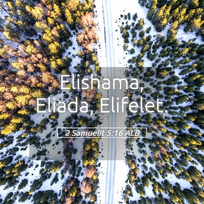Picture 05 - 2 Samuelit 5:16 ALB - Elishama, Eliada, - Bible Verse Picture