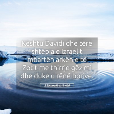 Picture 05 - 2 Samuelit 6:15 ALB - Kështu Davidi dhe tërë shtëpia e Izraelit - Bible Verse Picture