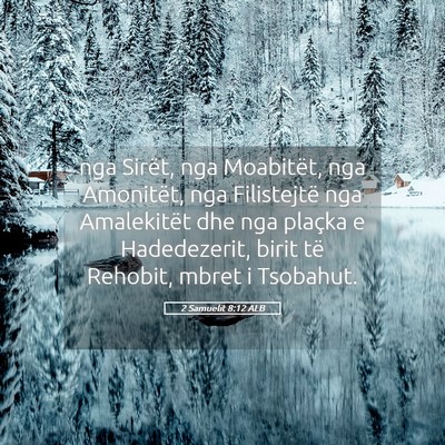 Picture 05 - 2 Samuelit 8:12 ALB - nga Sirët, nga Moabitët, nga Amonitët, nga - Bible Verse Picture