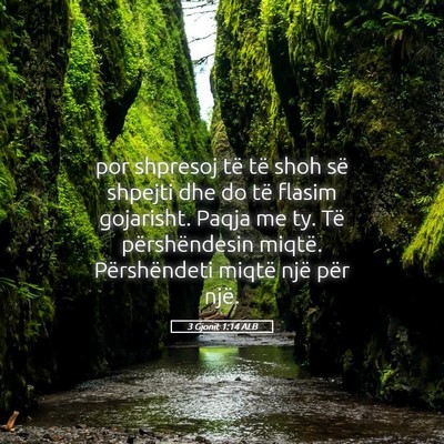 Picture 05 - 3 Gjonit 1:14 ALB - por shpresoj të të shoh së shpejti dhe do të - Bible Verse Picture
