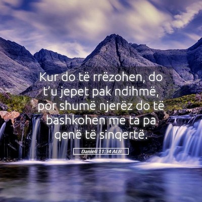 Picture 05 - Danieli 11:34 ALB - Kur do të rrëzohen, do t’u jepet pak ndihmë, - Bible Verse Picture
