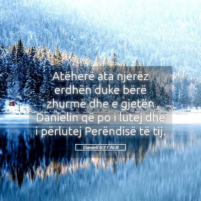 Picture 05 - Danieli 6:11 ALB - Atëherë ata njerëz erdhën duke bërë zhurmë - Bible Verse Picture