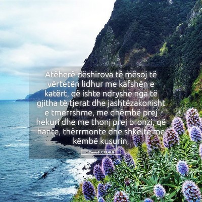 Picture 05 - Danieli 7:19 ALB - Atëherë dëshirova të mësoj të vërtetën - Bible Verse Picture