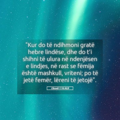 Picture 05 - Eksodi 1:16 ALB - 