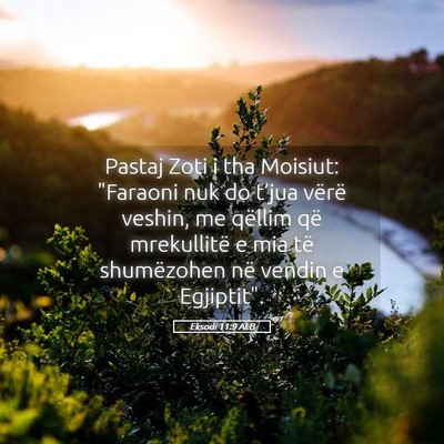 Picture 05 - Eksodi 11:9 ALB - Pastaj Zoti i tha Moisiut: 