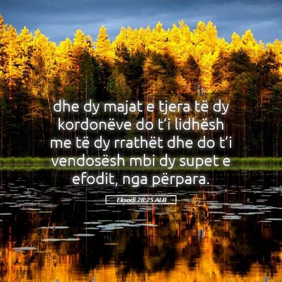 Picture 05 - Eksodi 28:25 ALB - dhe dy majat e tjera të dy kordonëve do t’i - Bible Verse Picture