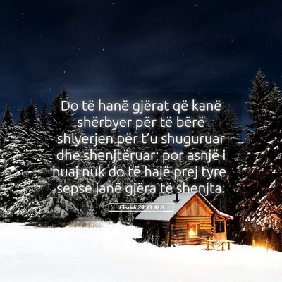Picture 05 - Eksodi 29:33 ALB - Do të hanë gjërat që kanë shërbyer për të - Bible Verse Picture