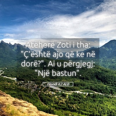 Picture 05 - Eksodi 4:2 ALB - Atëherë Zoti i tha: 