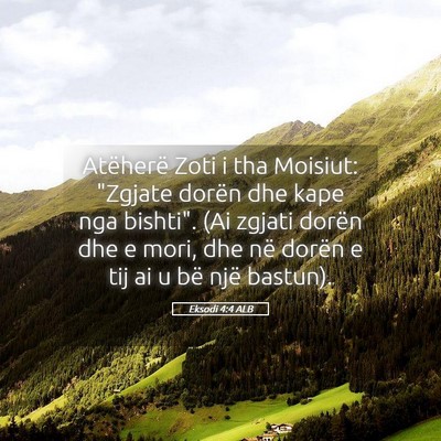 Picture 05 - Eksodi 4:4 ALB - Atëherë Zoti i tha Moisiut: 