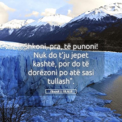Picture 05 - Eksodi 5:18 ALB - Shkoni, pra, të punoni! Nuk do t’ju jepet - Bible Verse Picture