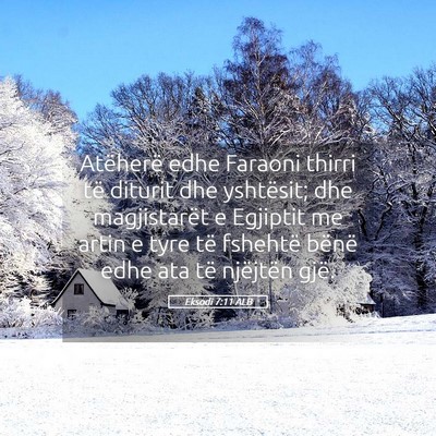 Picture 05 - Eksodi 7:11 ALB - Atëherë edhe Faraoni thirri të diturit dhe - Bible Verse Picture
