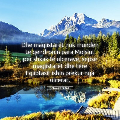 Picture 05 - Eksodi 9:11 ALB - Dhe magjistarët nuk mundën të qëndronin para - Bible Verse Picture