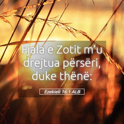 Picture 05 - Ezekieli 16:1 ALB - Fjala e Zotit m’u drejtua përsëri, duke - Bible Verse Picture