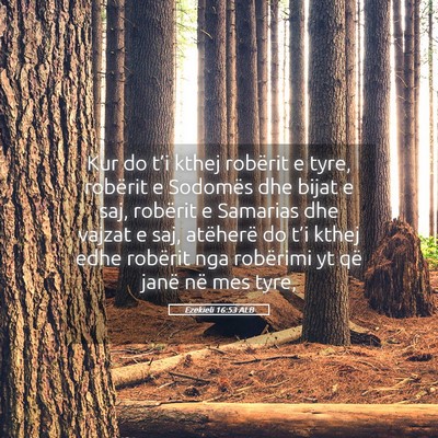 Picture 05 - Ezekieli 16:53 ALB - Kur do t’i kthej robërit e tyre, robërit e - Bible Verse Picture