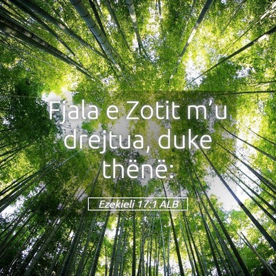 Picture 05 - Ezekieli 17:1 ALB - Fjala e Zotit m’u drejtua, duke - Bible Verse Picture