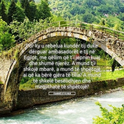 Picture 05 - Ezekieli 17:15 ALB - Por ky u rebelua kundër tij duke dërguar - Bible Verse Picture