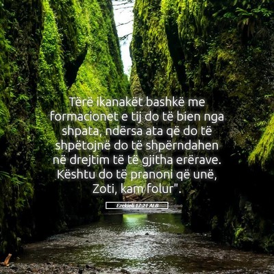 Picture 05 - Ezekieli 17:21 ALB - Tërë ikanakët bashkë me formacionet e tij do - Bible Verse Picture