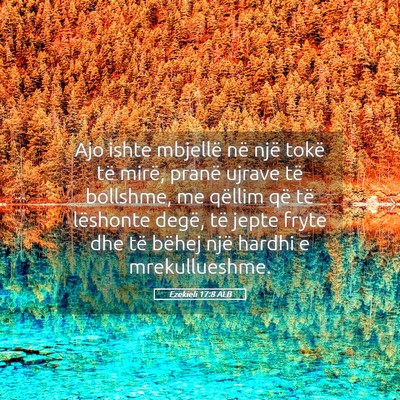 Picture 05 - Ezekieli 17:8 ALB - Ajo ishte mbjellë në një tokë të mirë, - Bible Verse Picture