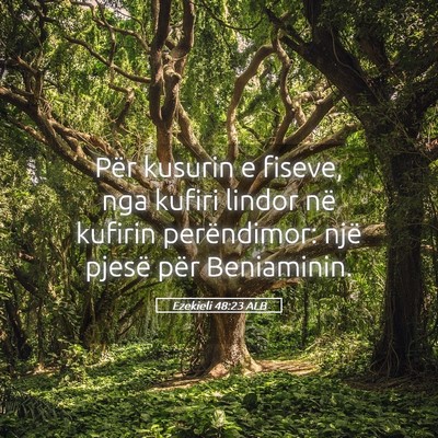 Picture 05 - Ezekieli 48:23 ALB - Për kusurin e fiseve, nga kufiri lindor në - Bible Verse Picture