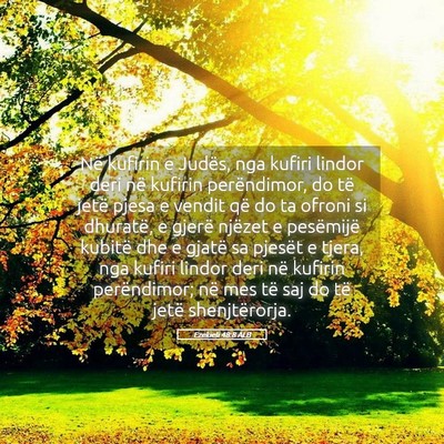Picture 05 - Ezekieli 48:8 ALB - Në kufirin e Judës, nga kufiri lindor deri në - Bible Verse Picture