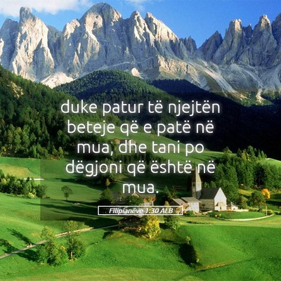 Picture 05 - Filipianëve 1:30 ALB - duke patur të njejtën beteje që e patë në - Bible Verse Picture