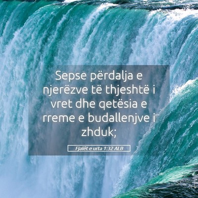 Picture 05 - Fjalët e urta 1:32 ALB - Sepse përdalja e njerëzve të thjeshtë i vret - Bible Verse Picture